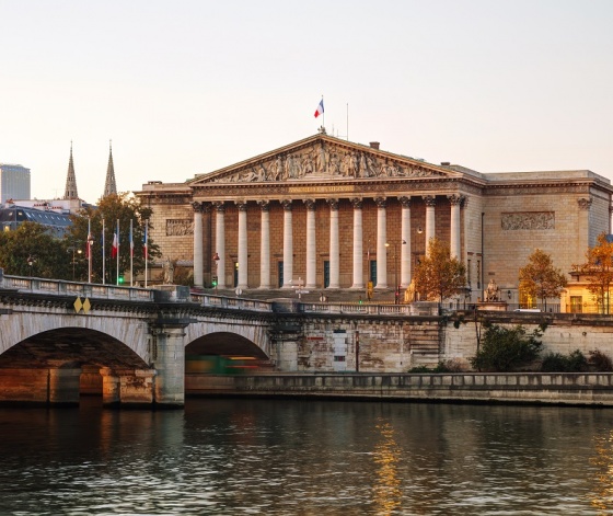 Palais Bourbon - Assemblée Nationale France vue de devant